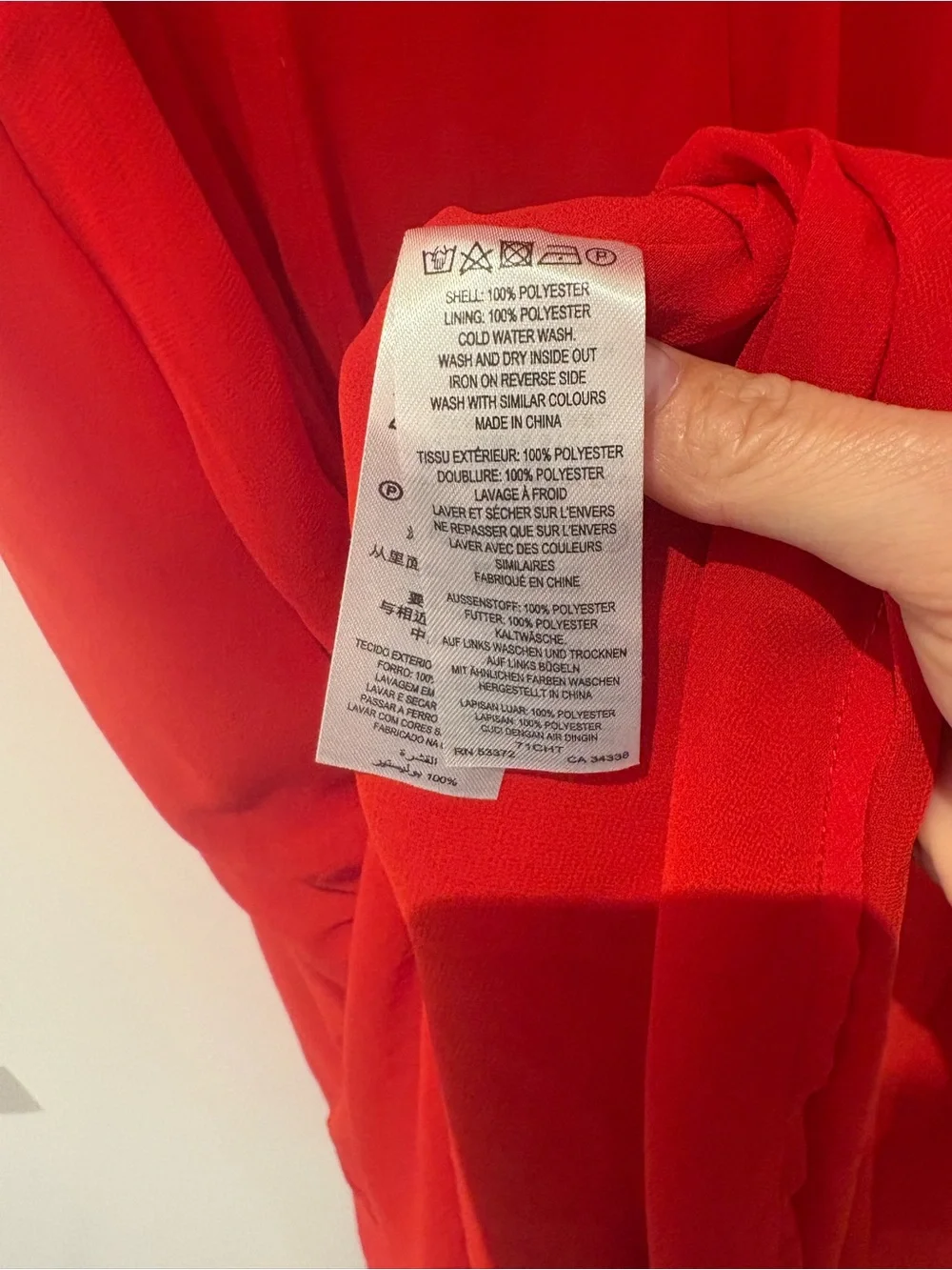 French Connection Red Sleeveless Midi Dress